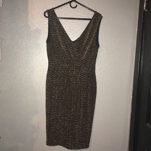 Zenobia black and Gold Dress